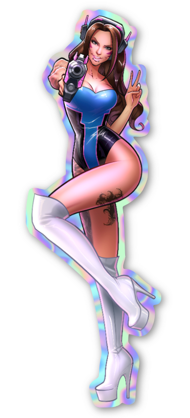 Holographic Starfucked DVA Sticker