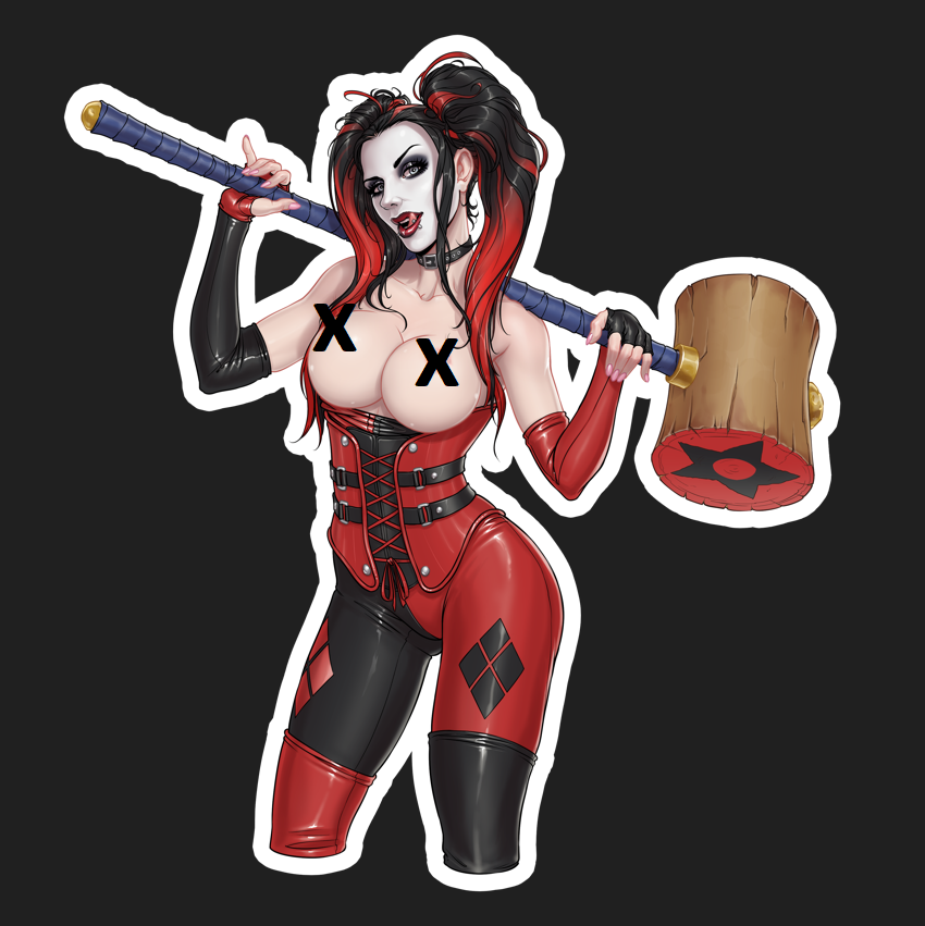 Harley Quinn Starfucked Sticker