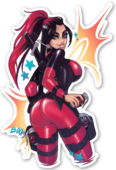 DeadPool Starfucked Sticker