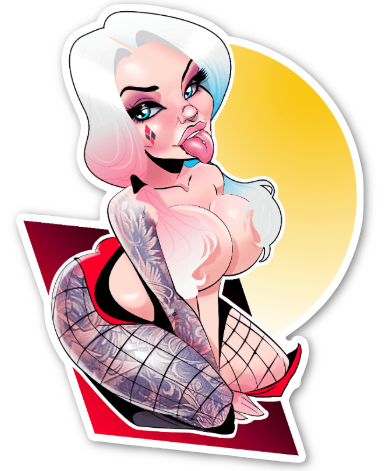 Harley Q Starfucked Sticker