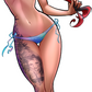 Bikini Starfucked Sticker