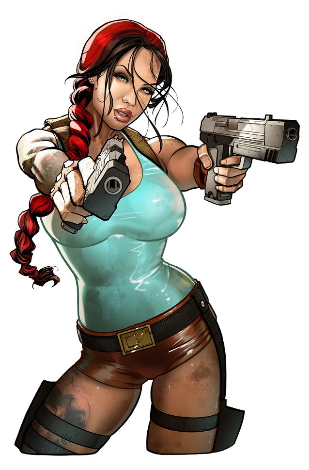 LaraCroft Starfucked Sticker